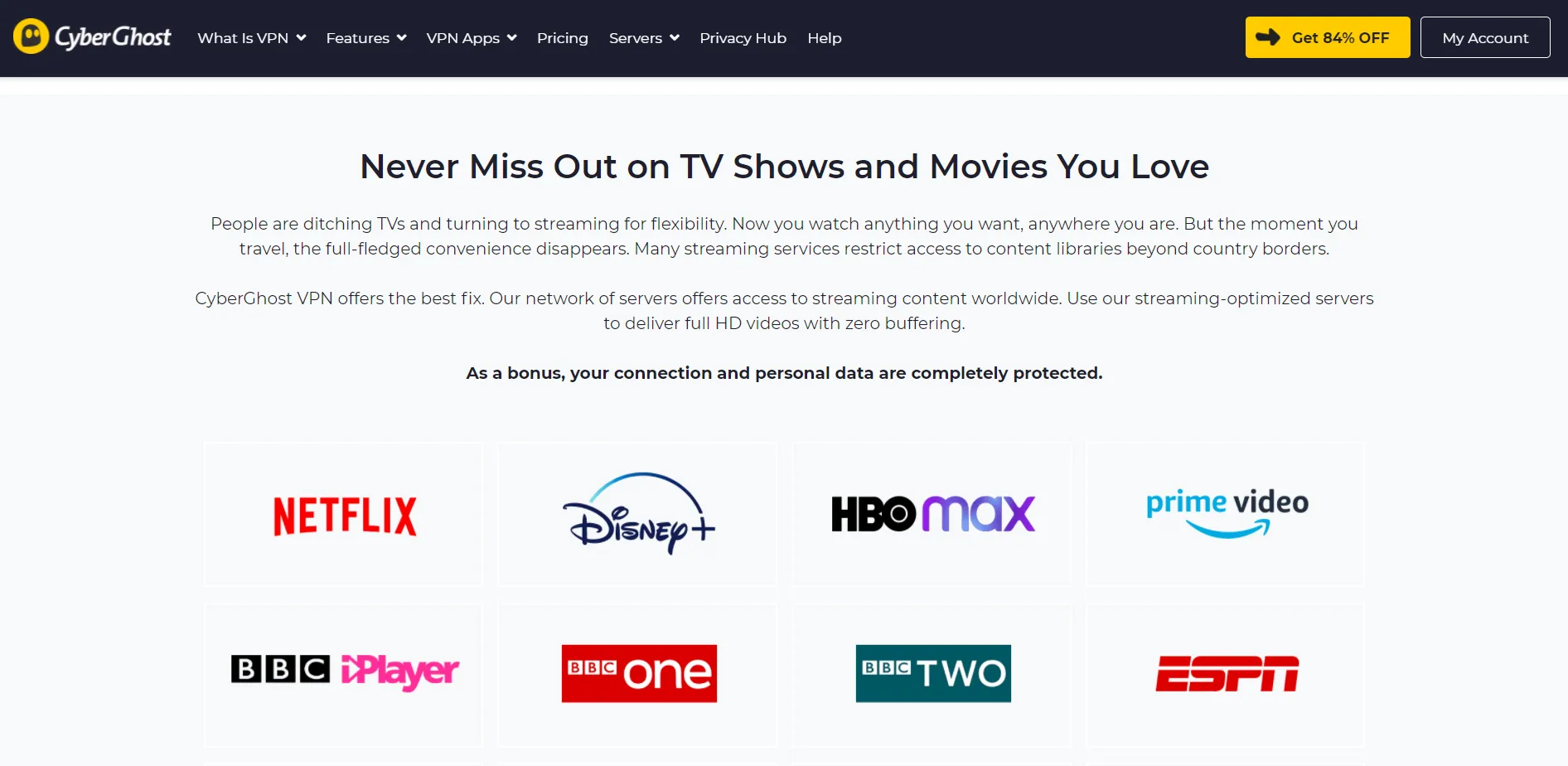 PIA vs Cyberghost Streaming